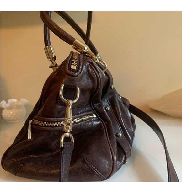 GUC Rebecca Minkoff leather with gold hardware Cupid in chocolate brown - Picture 4 of 10